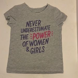 5T Never Underestimate Power of Women & Girls T-Shirt Cat & Jack